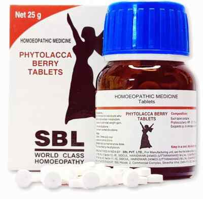 SBL Phytolacca Berry Tablets   25g | Homeopathic Support for Weight Management