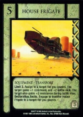 Dune CCG JUDGE OF THE CHANGE chpt 1 HOUSE FRIGATE M/GEM MINT Tip Top Shelf