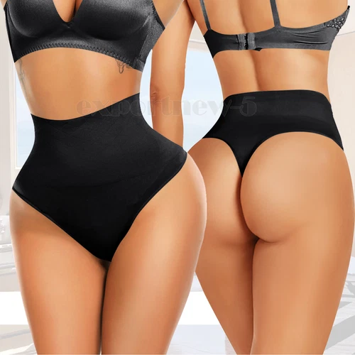 Women Body Shaper Thong G String High Waist Tummy Control Invisible Shapewear AU - Picture 15 of 32