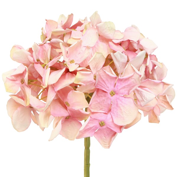 Elegante KüNstliche Hortensie Deko Blumen Pastellrosa 58Cm Im 2Er Set, 2 StüCk-image