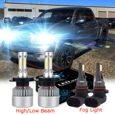 For Toyota Tundra 2000-2006 Combo LED Headlight High/Low Beam FOG Light
