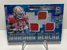 2021 Panini Spectra - Building Blocks💎Neon Blue Prizm💎Trey Sermon🔥28/60🔥