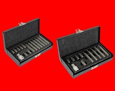 2 Sätze Profi TORX und VIELZAHN 12-Kant Stecknuss Kasette T20 - T55/ M5 - M12 YT