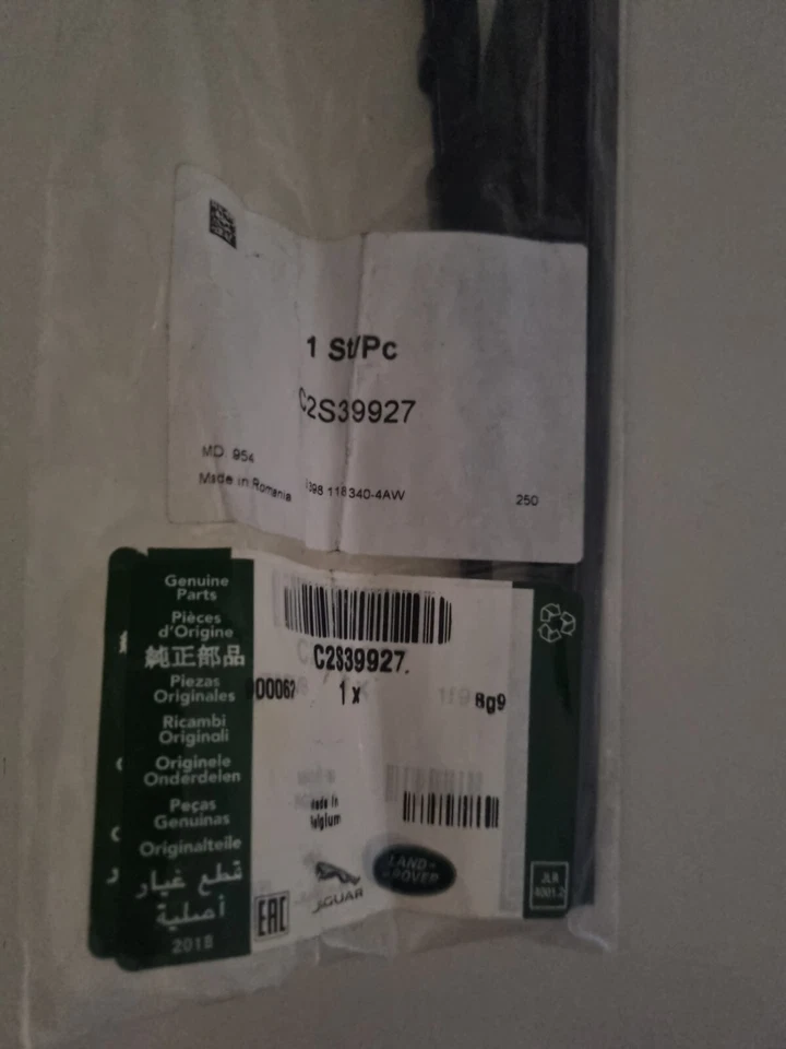 Limpiaparabrisas delantero genuino Jaguar X tipo - lado del pasajero - C2S39927 Foto 2 de 2