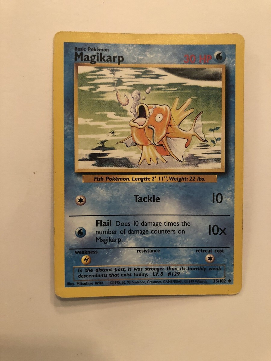 Magikarp 35/102 Pokemon Base Set 1st Edition | eBay