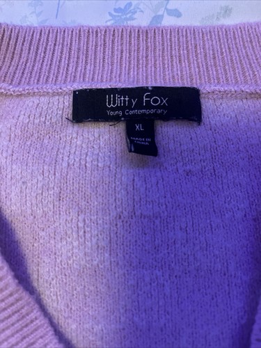 Witty Fox Pink Cropped Cardigan - Picture 2 of 6