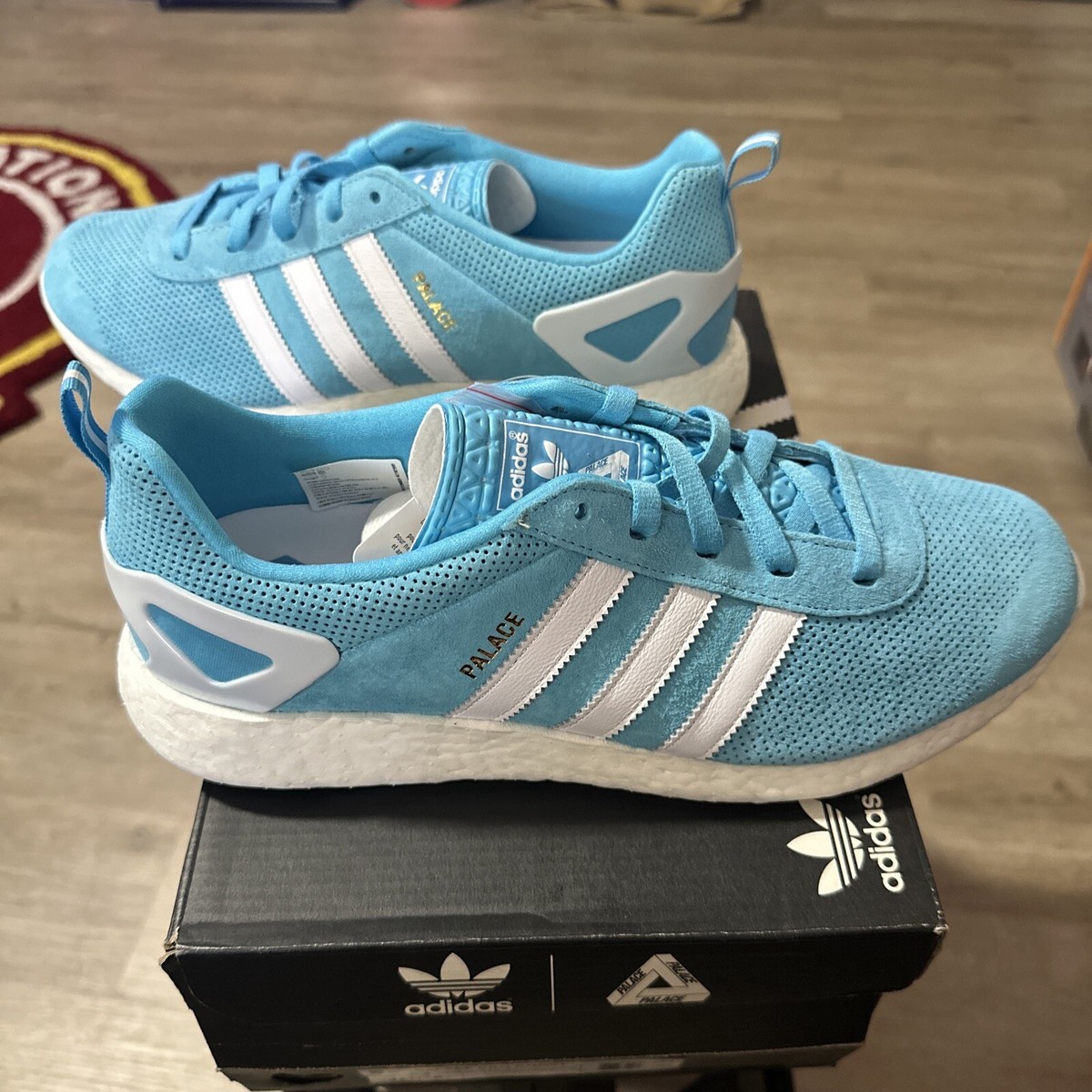 Size adidas Palace Pro Boost Bright Cyan 4055339545476|
