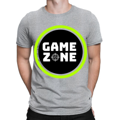 Game Zone Schild Gaming Liebhaber Videospieler Geschenk Herren Damen T-Shirts Top #TA-89