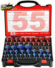 55 Pcs Nut Bolt Thread Checker Metric Standard Thread Gauge Detachable Finder