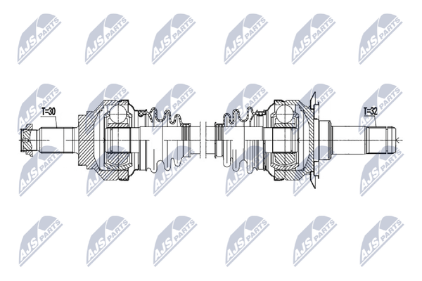Antriebswelle Nty NPW-BM-224 FüR Bmw 7Er F01 F02 F03 F04 760 Activehybrid Alpina-image