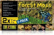 Exo Terra Forest Plume Moss, 7 Quarts, 2-Pack 2 pack, Green 