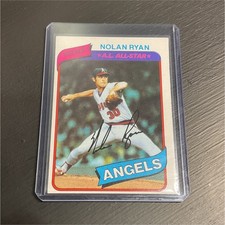 1980 Topps - Nolan Ryan A.L. All-Star #580 Angels Baseball
