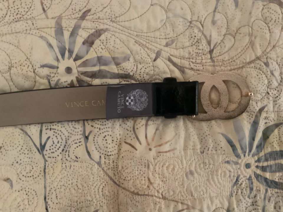 Cinturón Vince Camuto de cuero sintético negro - para mujer talla 32 Foto 4 de 4