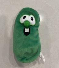 VeggieTales Larry the Cucumber Plush Unisex 8" Green Vintage 1998 GUND Toy