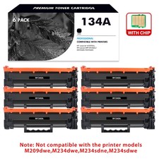 6PK W1340A Toner Cartridge With Chip Fit For HP 134A M209dw MFP M234sdn