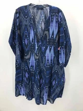 Pre-Owned La Plage Navy Size Large Knee Length Long Sleeve Dress