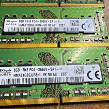 SK hynix 32GB 4x8GB DDR4 SO-DIMM 260-Pin PC4-2666V Unbuffered RAM
