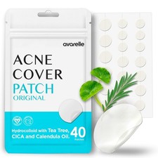AVARELLE Acne Cover Patches, Eligible Hydrocolloid Pimple Patches for Face with