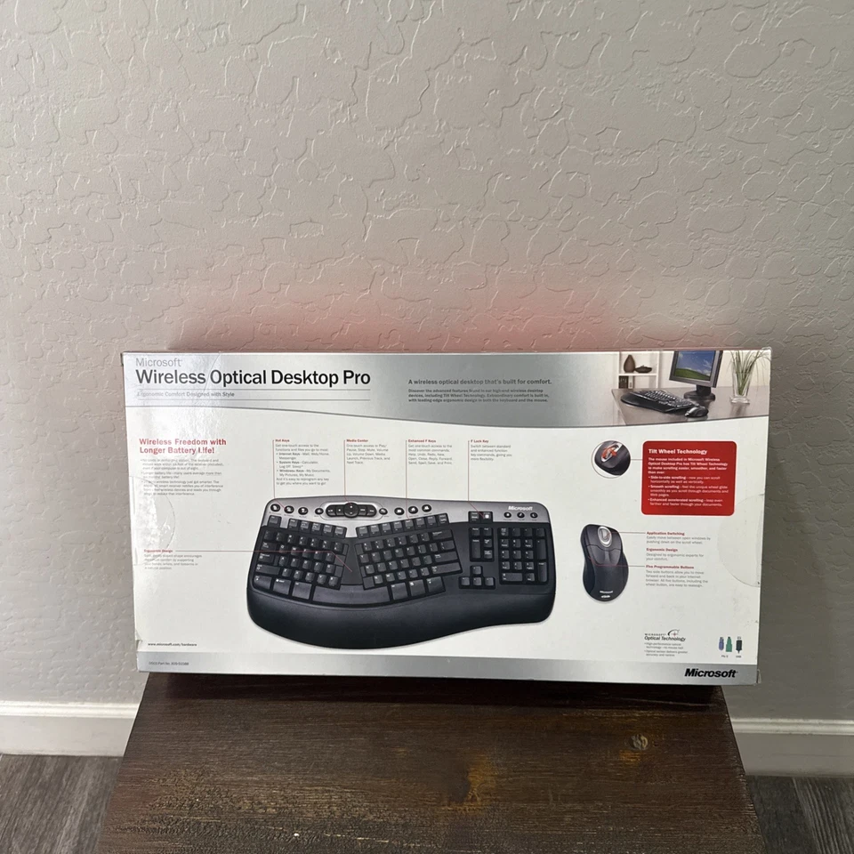 Microsoft Optical Desktop Pro 20 K4800019 Wireless Keyboard - Image 4 of 4