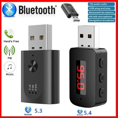 Bluetooth 5.4 Car Transmitter Receiver Handsfree Call USB Mini Wireless Audio