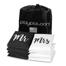 Play Platoon Premium Weather Resistant Cornhole Bags -Mr Mrs Wedding Theme