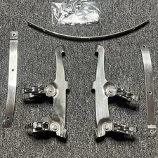 HARLEY DAVIDSON CHROME QUICK RELEASE WINDSHIELD CLAMPS + HARDWARE Free Shipping