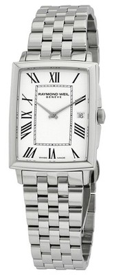 Raymond Weil Toccata Edelstahl Weiß Zifferblatt Quarz Herren Uhr 5425-ST-00300