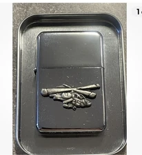 Military Earth Star lighter AH-64 Apache Helicopter Chrome Lighter