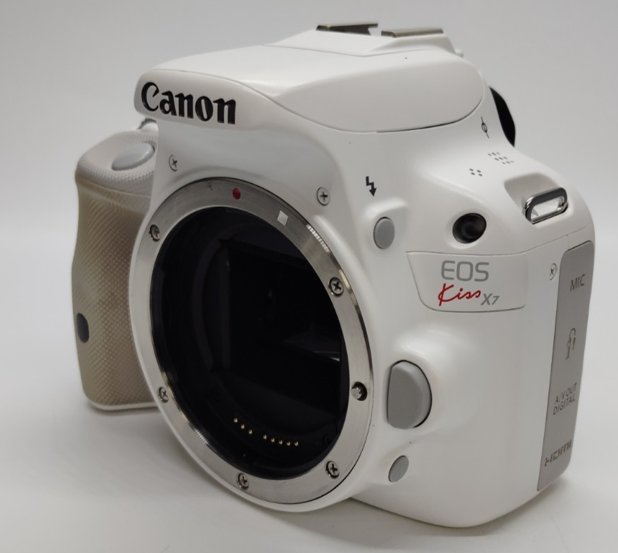 Canon EOS kiss X7 18.0MP DSLR Camera Body White Near Mint! S/C22
