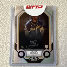 2024 Topps Tier 1 Jackson Chourio 07/10 RC Breakout Silver Auto  Brewers