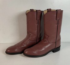 Justin Cowgirl Roper Boots  USA Made  Purple Mauve  Women  s 7 B