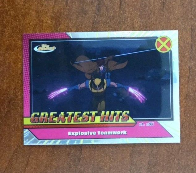2025 Topps Finest X-Men '97 Greatest Hits #GH3 Explosive Teamwork