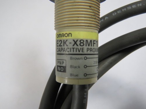 Omron E2K-X8MF1 Capacitive Proximity Switch 12-24VDC 200mA CUT CABLE USED - Picture 3 of 3