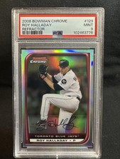 2008 Bowman Chrome Roy Halladay Refractor PSA 9 POP 5