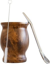 Yerba Mate Gourd Set Original Natural Handmade Yerba Mate Cup Argentina - Incl
