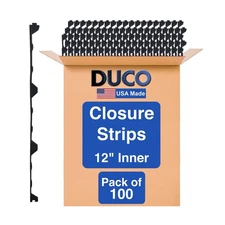 Duco 12 Inch Inside Profile (100 Pack) R Panel Foam Closure Strips For Metal