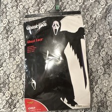 Ghost Face Child Costume Set Hooded Robe Mask Gloves Not Included 12-14
