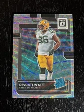 Devonte Wyatt 2022 Donruss Optic Silver Wave Prizm /300 RC Packers #255
