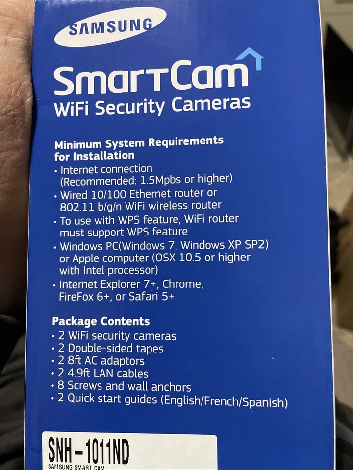 Cámaras de seguridad Samsung Smart Cam WiFi SNH-1011ND caja abierta - incluye 2 cámaras Foto 4 de 4