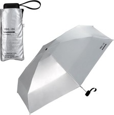 Wpc UV Protection Folding Parasol for Sun&Rain IZA Compact Silver Color 240g