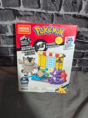 POKEMON: 114pc GALARIAN MEOWTH vs TOXEL Building Set (2020) Mega Construx NEW K8