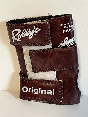 Vintage Robby's Large Right Handed Bowling Glove Wrist Brace Positioner Leather