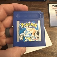Pokemon Blue Version (Nintendo Game Boy, 1998) Complete W Inserts - Authentic