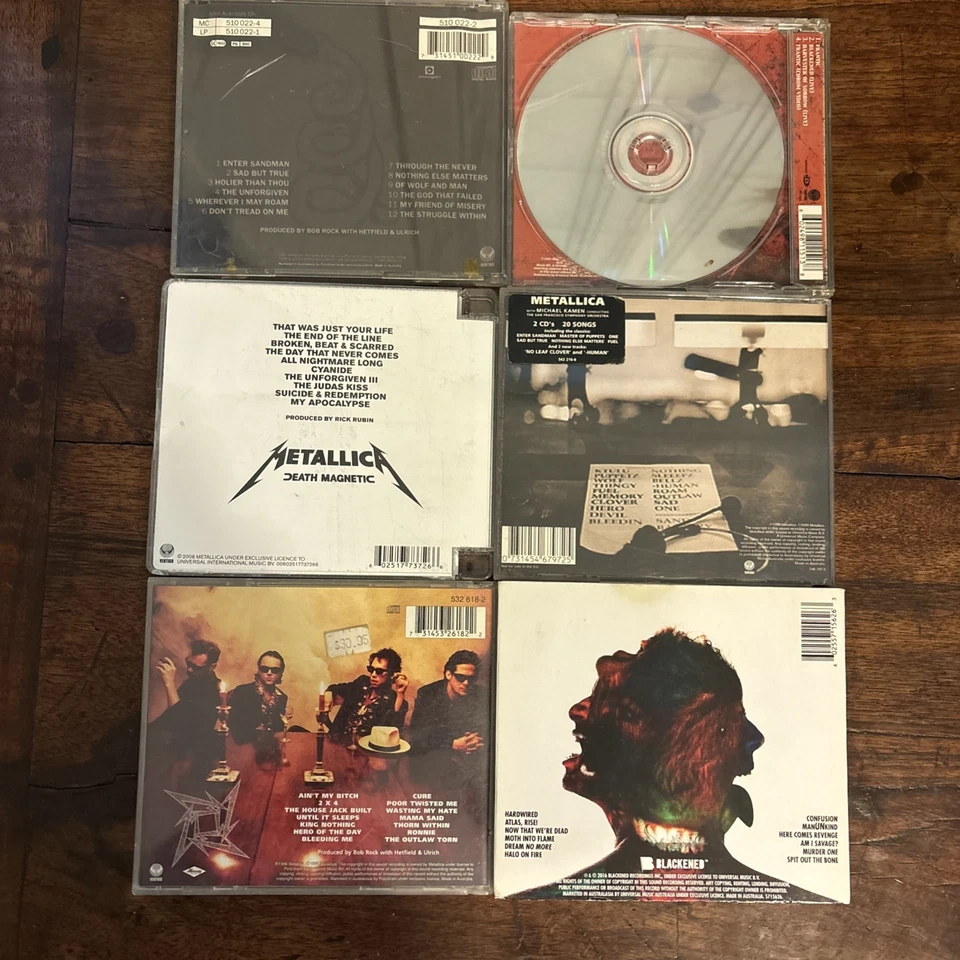 Metallica Various CD Albums x 6. - image 2 of 3