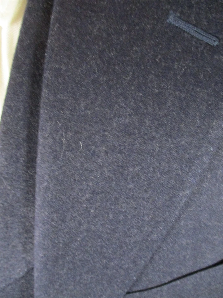 Traje de lana de franela de tres piezas azul oscuro Canali 1934 para hombre 42R Italia Foto 3 de 4