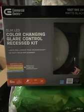 Commercial Electric Slim LED  COLOR CHANGING GLARE CONTROL RECESSED KIT  6IN"