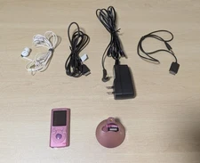 Sony Walkman Digital Music Player NW-E052 Pink with Accessories Tested