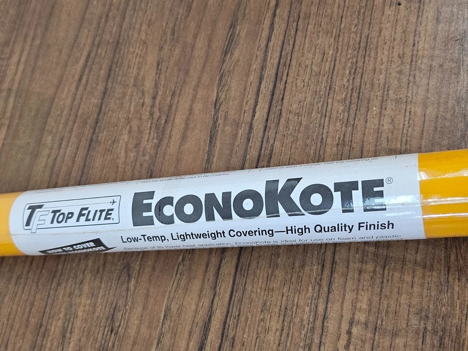 NEW Roll Top Flite Econokote Roll 6ft X 26" model covering Cub Yellow - Image 2 of 3