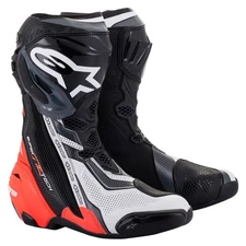 Alpinestars Supertech R Vented Mens Motorcycle Boots Black/Red/White