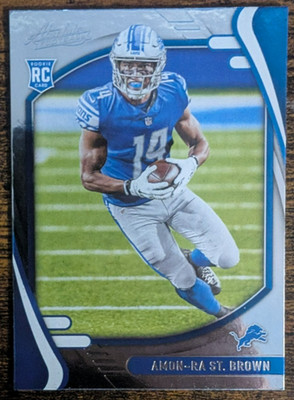 Amon-Ra St. Brown Rookie Card | 2021 Panini Absolute #131 | WR Detroit Lions